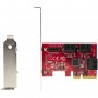 StarTech.com Scheda PCI Express 3.0 a SATA - Scheda di Espansione PCIe SATA a 6 porte - 6 Gbps - Staffa a  (6P6G-PCIE-SATA-CARD)