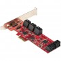 StarTech.com Scheda PCIe SATA - Scheda di Espansione PCIe SATA a 10 porte - 6 Gbps - Staffa a Profilo Bas (10P6G-PCIE-SATA-CARD)