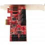 StarTech.com Scheda PCIe SATA - Scheda di Espansione PCIe SATA a 10 porte - 6 Gbps - Staffa a Profilo Bas (10P6G-PCIE-SATA-CARD)