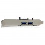 StarTech.com Adattatore scheda SuperSpeed USB 3.0 con 2 porte PCI Express (PCIe) con UASP - Alimentazione SATA (PEXUSB3S24)