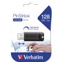 Verbatim PinStripe 3.0 - Memoria USB 3.0 da 128GB  - Nero (49319)