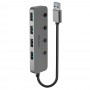 Lindy 43309 hub di interfaccia USB 3.2 Gen 1 (3.1 Gen 1) Type-A 5 Mbit/s Grigio (43309-LND)