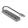 Lindy 43309 hub di interfaccia USB 3.2 Gen 1 (3.1 Gen 1) Type-A 5 Mbit/s Grigio (43309-LND)
