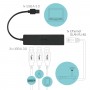 i-tec Advance U3GL3SLIM hub di interfaccia USB 3.2 Gen 1 (3.1 Gen 1) Type-A Nero (U3GL3SLIM)