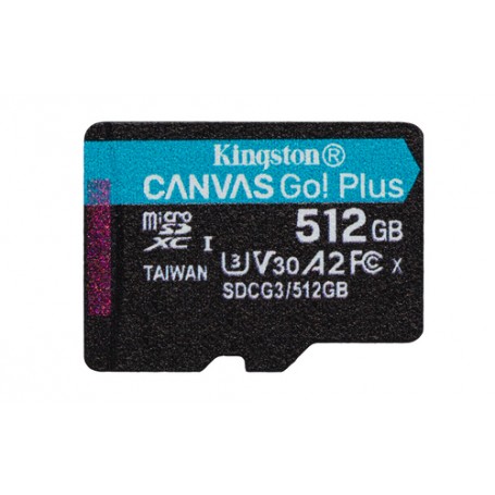 Kingston Technology Canvas Go! Plus 512 GB MicroSD UHS-I Classe 10 (SDCG3/512GBSP)