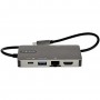 StarTech.com Adattatore multiporta USB-C a HDMI 4K 30 Hz o VGA 1080p - Convertitore USB C con HUB USB a 3 porte e  (DKT30CHVPD2)