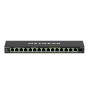 Netgear GS316EP-100PES switch di rete Gestito Supporto Power over Ethernet (PoE) Nero (GS316EP-100PES)