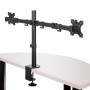 StarTech.com Staffa per due monitor con montaggio su scrivania - Design a barre trasversali - Articolabile - Acciaio (ARMDUAL2)