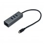 i-tec Metal C31METALG3HUB hub di interfaccia USB 3.2 Gen 2 (3.1 Gen 2) Type-C 5000 Mbit/s Grigio (C31METALG3HUB)
