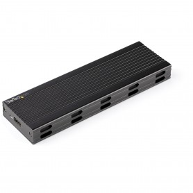 StarTech.com Enclosure USB-C a M.2 NVMe o M.2 SATA SSD 10Gbps - Case esterno portatile M.2 PCIe/SATA NGFF SSD in a (SM2E1BMU31C)