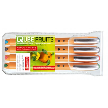 STABILO BionicWorker Penna stick a sfera Nero, Blu, Verde, Rosso 4 pz (2016/4)