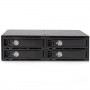 StarTech.com Backplane mobile per rack hot-swap 5,25" a 4 alloggiamenti HDD SATA/SAS da 2,5" - 6 Gbps (SATSASBP425)