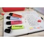 STABILO Evidenziatore - BOSS ORIGINAL Pastel - Astuccio da 4 - Rosso Corallo, Fior di Ciliegio, Azzurro Nuvola, Lime (70/4-3)