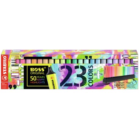 STABILO BOSS Original evidenziatore 23 pz Punta smussata Multicolore (7023-01-5)