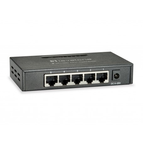 LevelOne GEU-0523 switch di rete Non gestito Gigabit Ethernet (10/100/1000) Nero (GEU-0523)