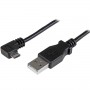 StarTech.com Cavo di ricarica e sincronizzazione micro USB da 1 m - USB-A a Micro B ad angolo destro - M/M - 0,25m (USBAUB1MRA)