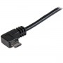 StarTech.com Cavo di ricarica e sincronizzazione micro USB da 1 m - USB-A a Micro B ad angolo destro - M/M - 0,25m (USBAUB1MRA)
