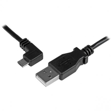 StarTech.com Cavo Micro-USB da Ricarica e Sincronizzazione angolato sinistra da 0,5m (USBAUB50CMLA)