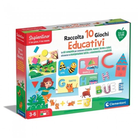 Clementoni RACCOLTA 10 GIOCHI EDUCATIVI (16341B)