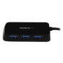 StarTech.com Hub Mini USB 3.0 SuperSpeed a 4 porte portatile - Nero (ST4300MINU3B)