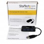 StarTech.com Hub Mini USB 3.0 SuperSpeed a 4 porte portatile - Nero (ST4300MINU3B)