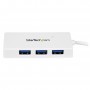 StarTech.com Hub portatile mini USB 3.0 SuperSpeed a 4 porte - Perno e concentratore per Ultrabook USB 3.0 con ca (ST4300MINU3W)