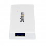 StarTech.com Hub portatile mini USB 3.0 SuperSpeed a 4 porte - Perno e concentratore per Ultrabook USB 3.0 con ca (ST4300MINU3W)
