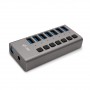 i-tec U3CHARGEHUB7 Caricabatterie per dispositivi mobili Grigio Interno (U3CHARGEHUB7)