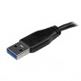 StarTech.com Cavo USB 3.0 Tipo A a Micro B slim - Connettore USB3.0 A a Micro B slim SuperSpeed M/M - 15cm (USB3AUB15CMS)