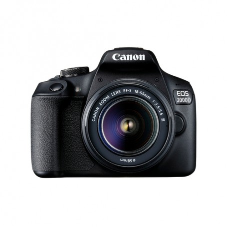 Canon EOS 2000D + EF-S 18-55mm f/3.5-5.6 III Kit fotocamere SLR 24,1 MP CMOS 6000 x 4000 Pixel Nero (2728C002)