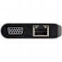 StarTech.com Adattatore multiporta USB C - Mini dock da viaggio USB-C con HDMI 4K o VGA 1080p - Hub USB 3.0 3x, S (DKT30CHVAUSP)