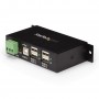 StarTech.com HUB USB 2.0 Industriale in metallo a 4 porte con protezione da sovracorrenti - montabile (ST4200USBM)