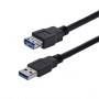 StarTech.com Cavo di prolunga USB 3.0 SuperSpeed da 1 m A ad A nero - M/F (USB3SEXT1MBK)