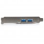 StarTech.com Scheda Espansione PCI Express USB 3.0 a 4 porte - 2 interne, 2 esterne - Adattatore PCIe alimentato S (PEXUSB3S2EI)