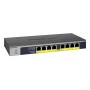 Netgear GS108PP Non gestito Gigabit Ethernet (10/100/1000) Supporto Power over Ethernet (PoE) Nero (GS108PP-100EUS)