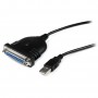 StarTech.com Cavo adattatore stampante USB a parallela DB25 - 1,80 m - M/F (ICUSB1284D25)