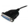 StarTech.com Cavo adattatore stampante USB a parallela DB25 - 1,80 m - M/F (ICUSB1284D25)