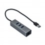 I-TEC HUB USB 3.0 3 PORTE + ADATTATORE GIGABIT ETHERNET (U3METALG3HUB)