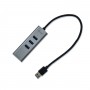 I-TEC HUB USB 3.0 3 PORTE + ADATTATORE GIGABIT ETHERNET (U3METALG3HUB)