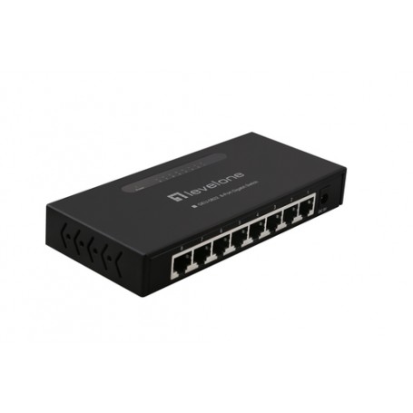LevelOne GEU-0822 switch di rete Non gestito Gigabit Ethernet (10/100/1000) Nero (GEU-0822)
