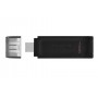 Kingston Technology DataTraveler 70 unità flash USB 128 GB USB tipo-C 3.2 Gen 1 (3.1 Gen 1) Nero (DT70/128GB)