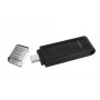 Kingston Technology DataTraveler 70 unità flash USB 128 GB USB tipo-C 3.2 Gen 1 (3.1 Gen 1) Nero (DT70/128GB)