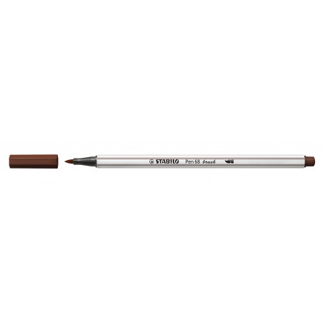 STABILO Pen 68 brush marcatore Medio Marrone 1 pz (568/45)