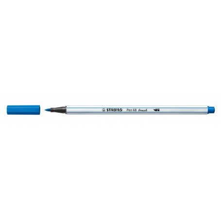 STABILO Pen 68 brush marcatore Medio Blu 1 pz (568/41)