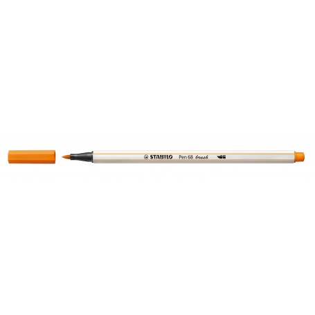 STABILO Pen 68 brush marcatore Medio Arancione 1 pz (568/54)