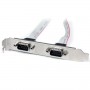 StarTech.com Staffa porta seriale DB9 16" a 2 porte a header a 10 pin (PLATE9M2P16)