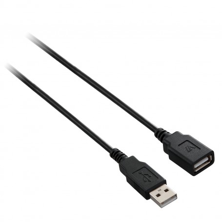 V7 Cavo prolunga USB nero da USB 2.0 A femmina a USB 2.0 A maschio 3m 10ft (V7E2USB2EXT-03M)