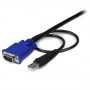 StarTech.com Cavo sottile KVM, VGA, USB, 2 in 1 1,3 m c.a. (SVECONUS10)