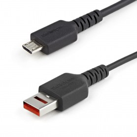 StarTech.com Cavo di ricarica Micro USB sicuro da 1 m - Cavo di sola alimentazione da USB-A a Micro USB con blocco  (USBSCHAU1M)