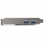 StarTech.com Scheda controller USB SuperSpeed 3.0 PCIe PCI Express a 2 porte con alimentazione SATA (PEXUSB3S23)